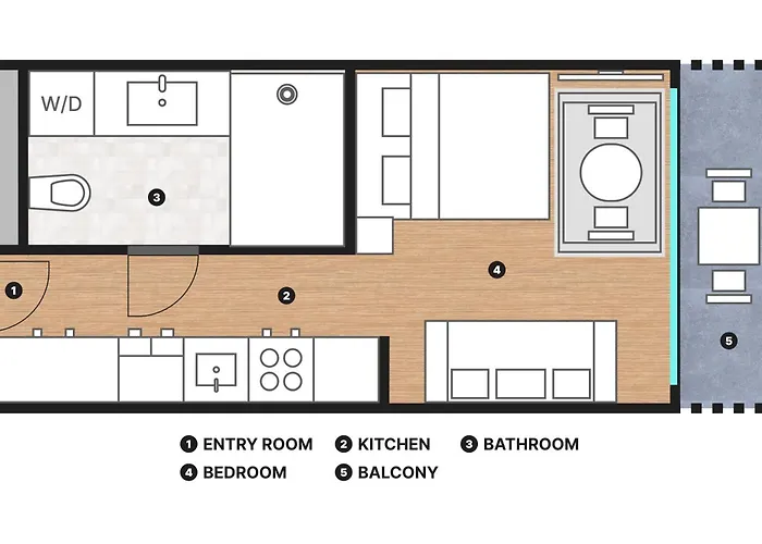 Apartman Modern New - Terrace, Full Kitchen In Center *